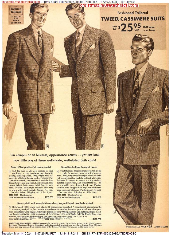 1949 Sears Fall Winter Catalog, Page 467
