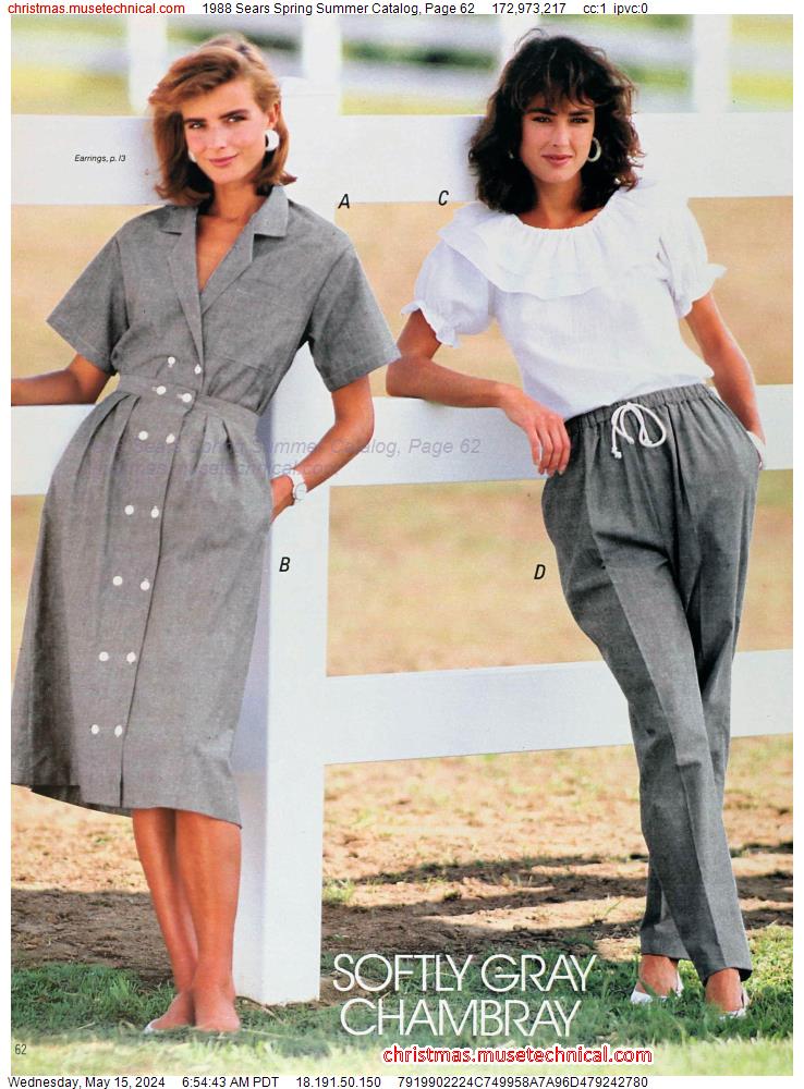 1988 Sears Spring Summer Catalog, Page 62