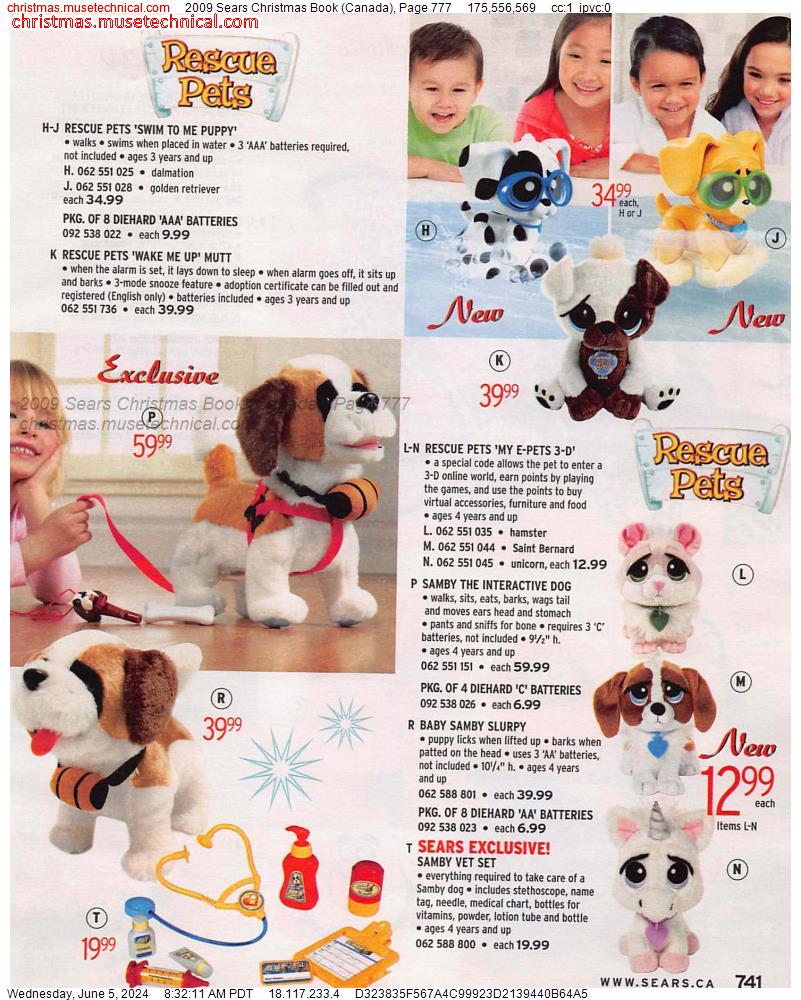 2009 Sears Christmas Book (Canada), Page 777