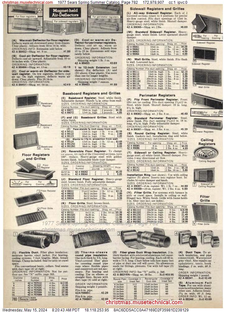 1977 Sears Spring Summer Catalog, Page 782
