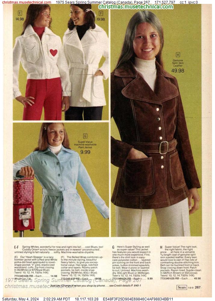1975 Sears Spring Summer Catalog (Canada), Page 267