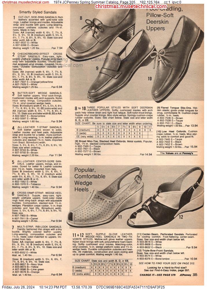 1974 JCPenney Spring Summer Catalog, Page 305