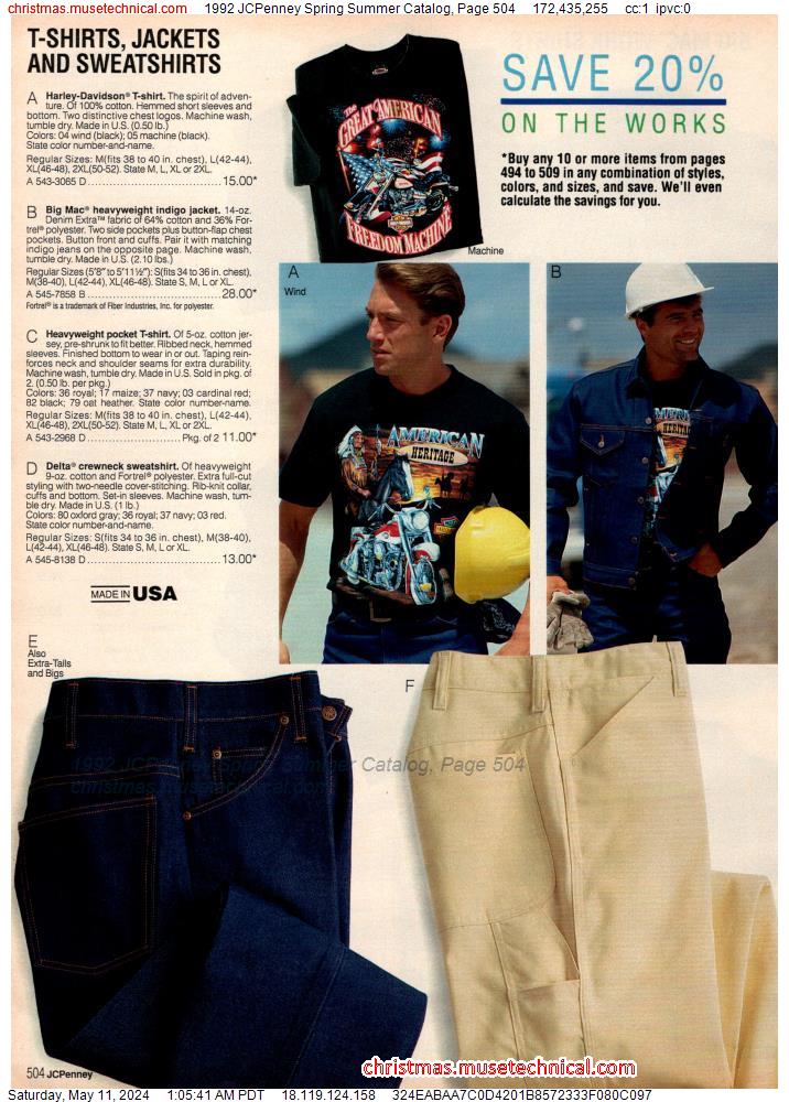 1992 JCPenney Spring Summer Catalog, Page 504