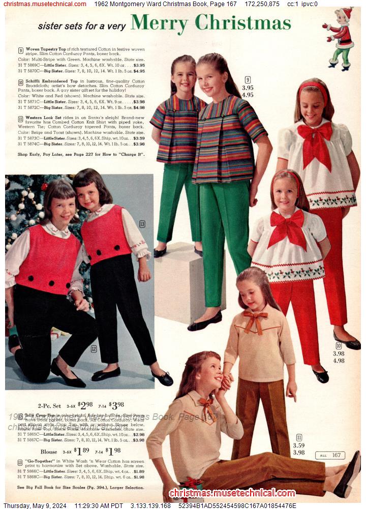 1962 Montgomery Ward Christmas Book, Page 167
