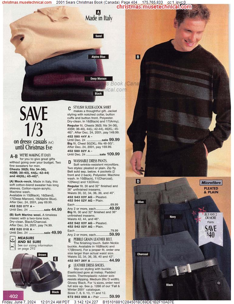 2001 Sears Christmas Book (Canada), Page 404