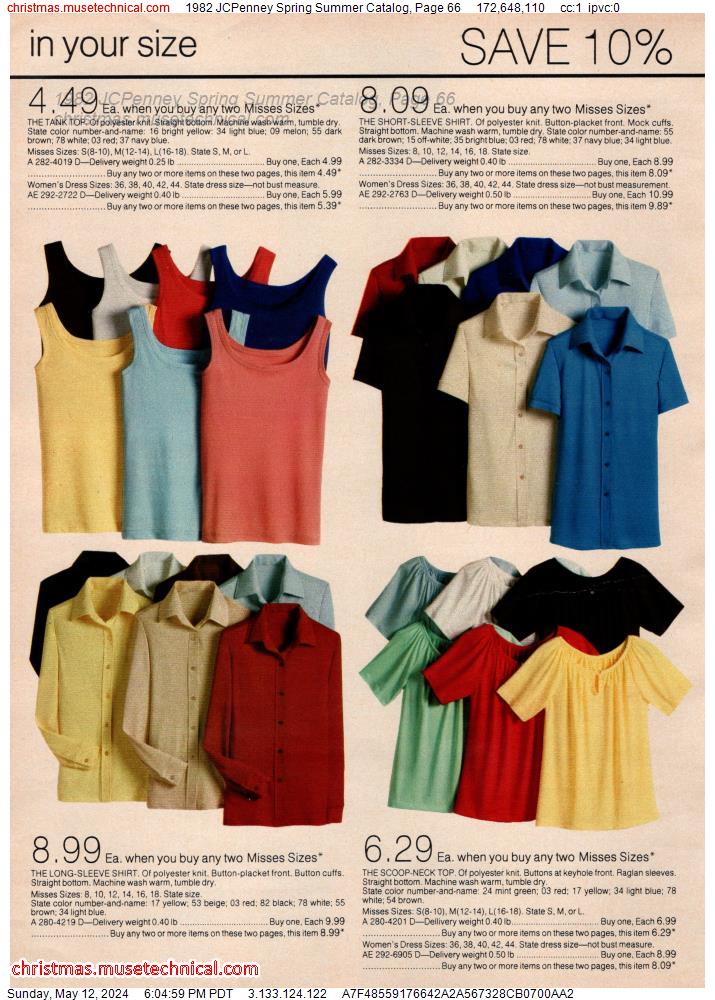 1982 JCPenney Spring Summer Catalog, Page 66