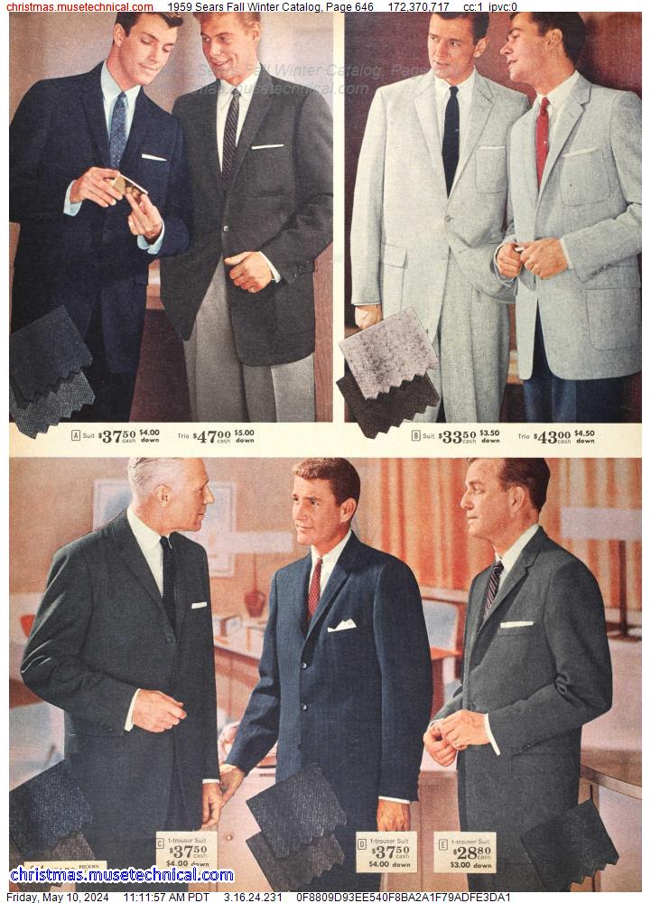 1959 Sears Fall Winter Catalog, Page 646