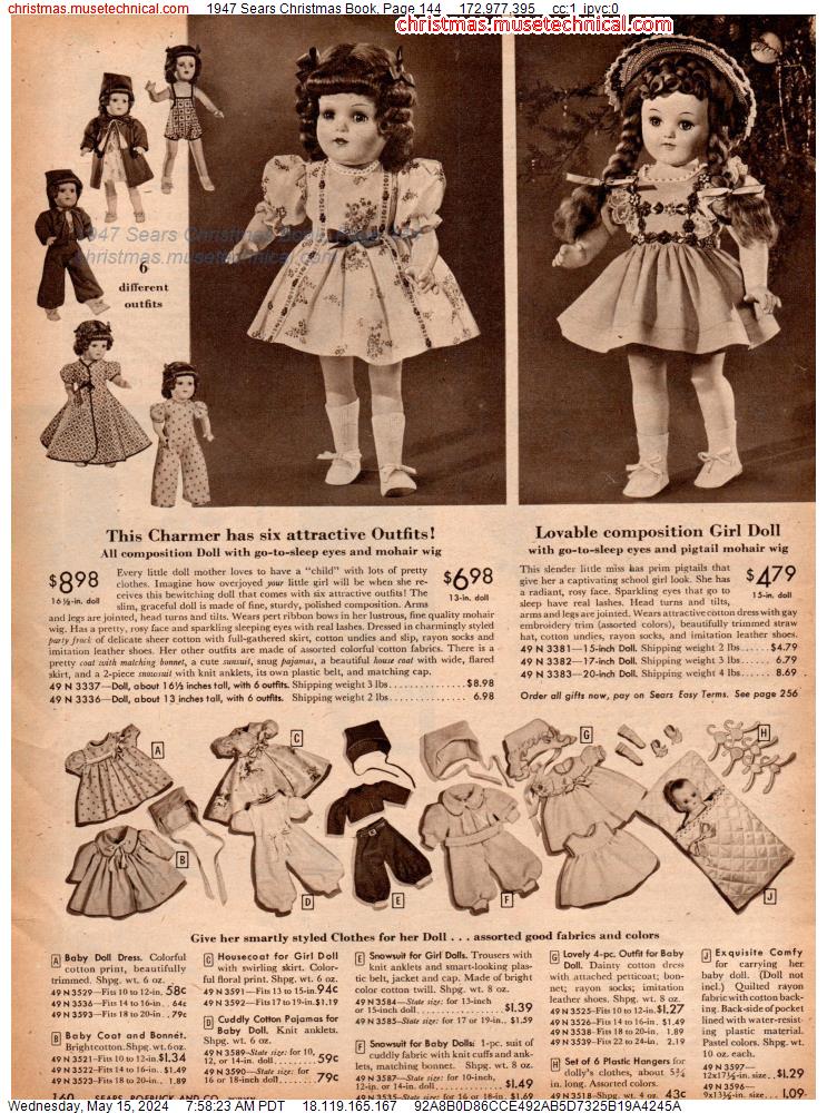 1947 Sears Christmas Book, Page 144