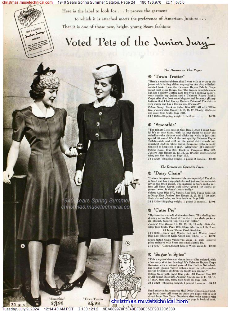 1940 Sears Spring Summer Catalog, Page 24