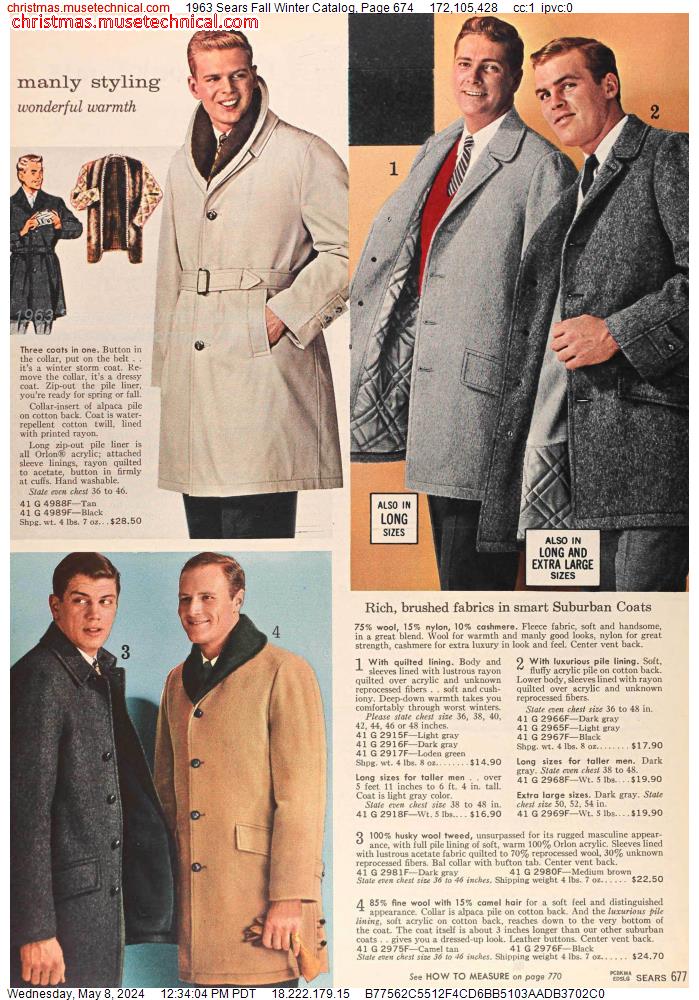 1963 Sears Fall Winter Catalog, Page 674