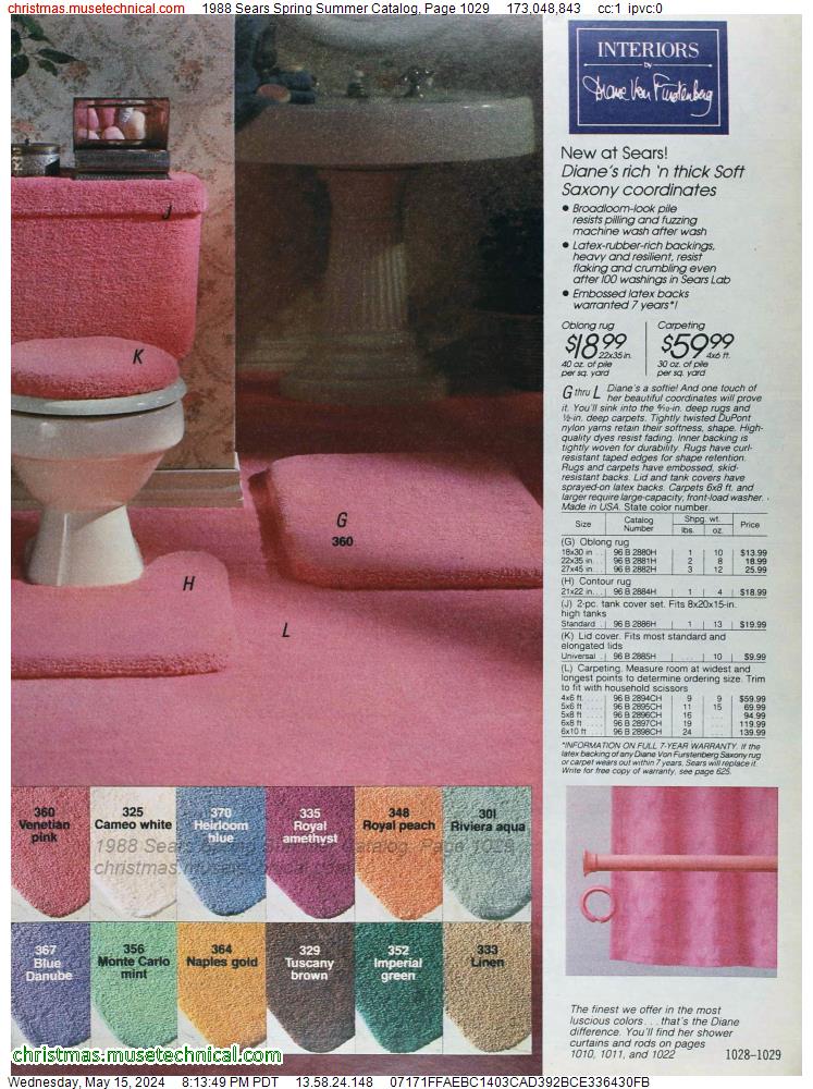 1988 Sears Spring Summer Catalog, Page 1029