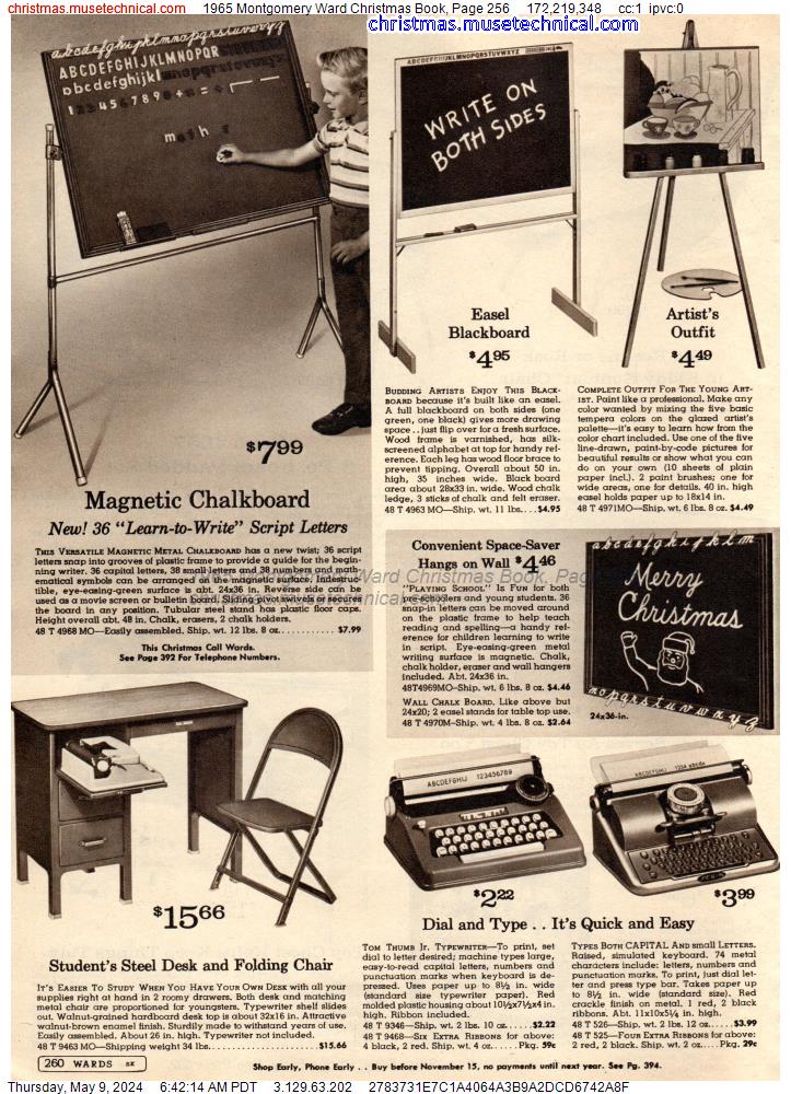 1965 Montgomery Ward Christmas Book, Page 256