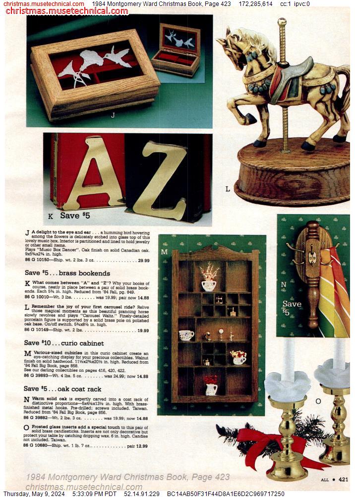 1984 Montgomery Ward Christmas Book, Page 423