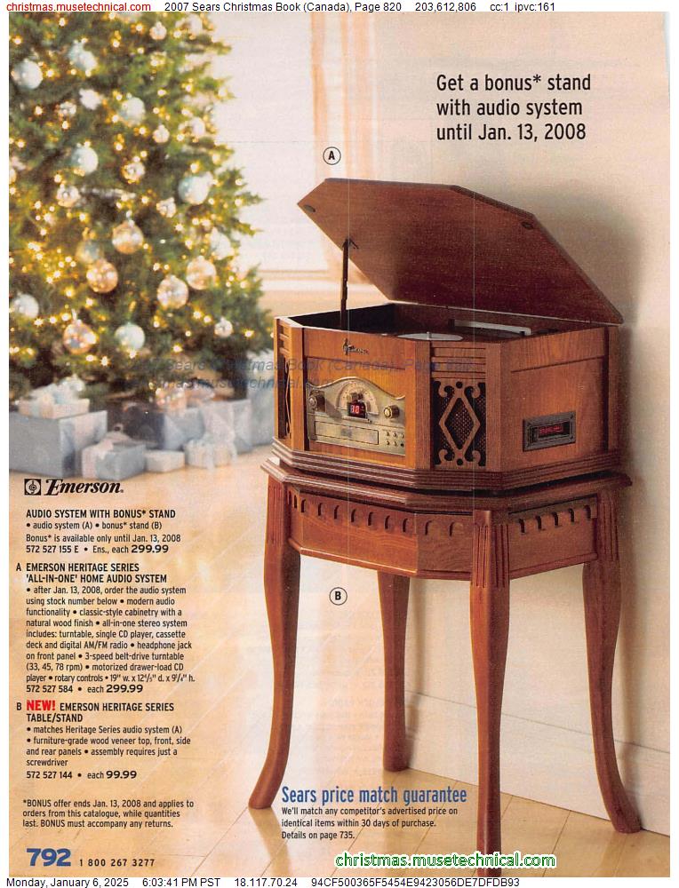 2007 Sears Christmas Book (Canada), Page 820