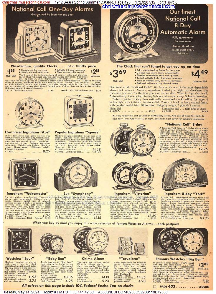 1942 Sears Spring Summer Catalog, Page 495