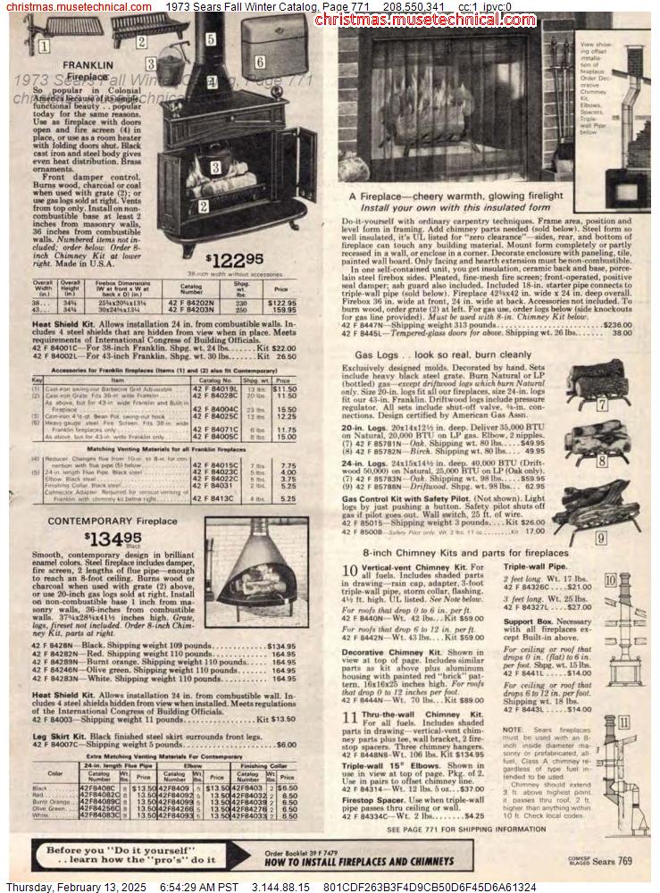 1973 Sears Fall Winter Catalog, Page 771