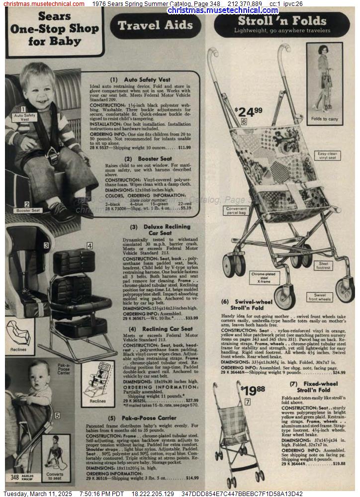 1976 Sears Spring Summer Catalog, Page 348