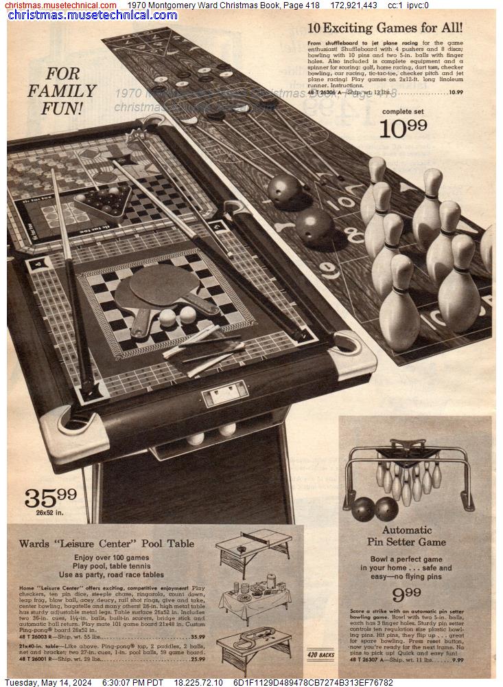 1970 Montgomery Ward Christmas Book, Page 418