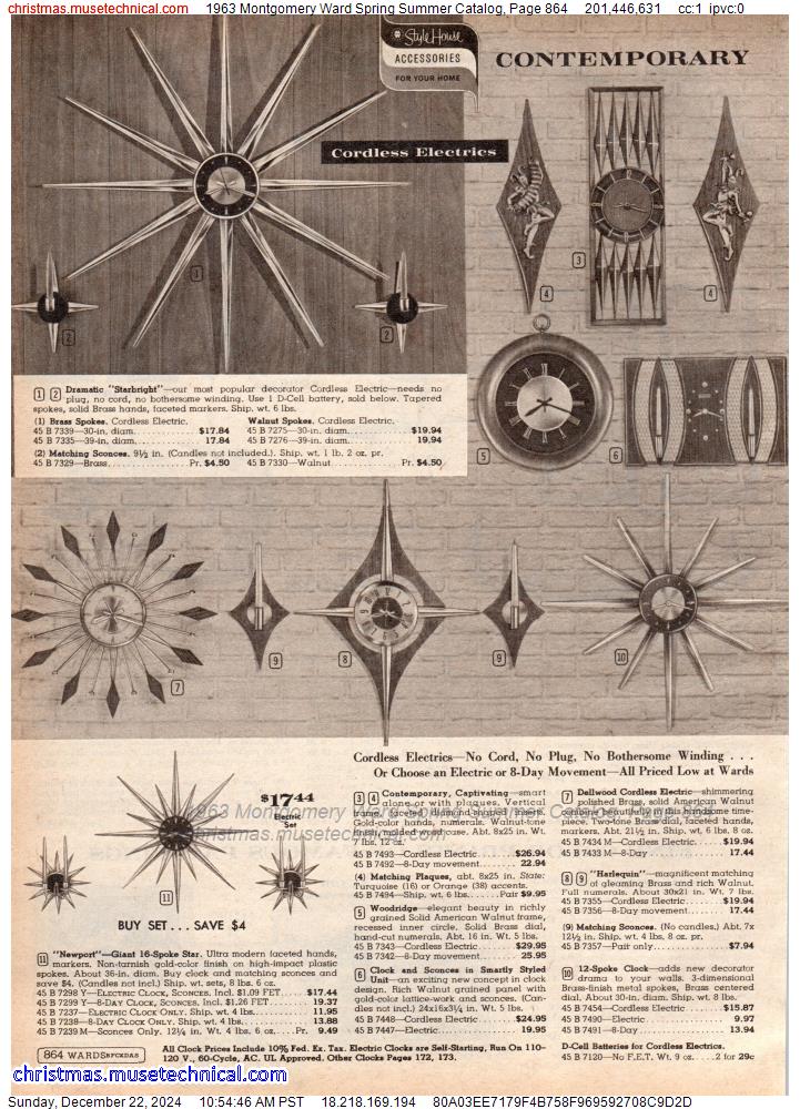 1963 Montgomery Ward Spring Summer Catalog, Page 864