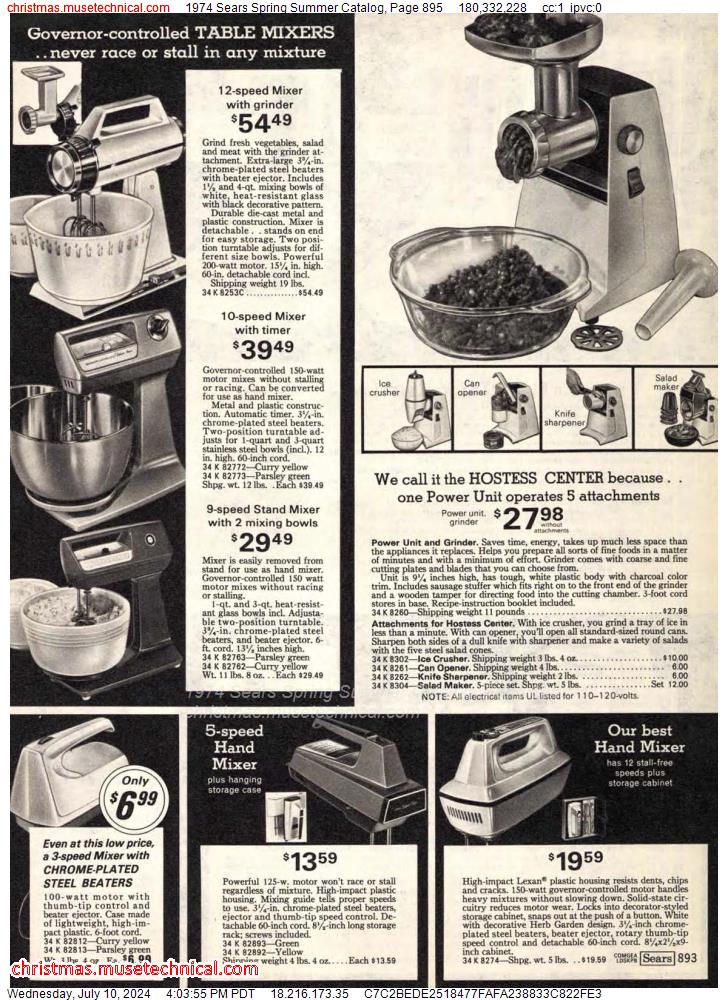 1974 Sears Spring Summer Catalog, Page 895