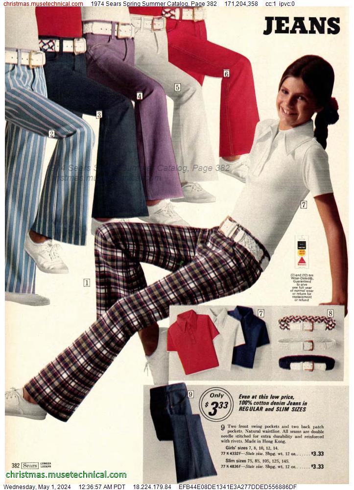 1974 Sears Spring Summer Catalog, Page 382