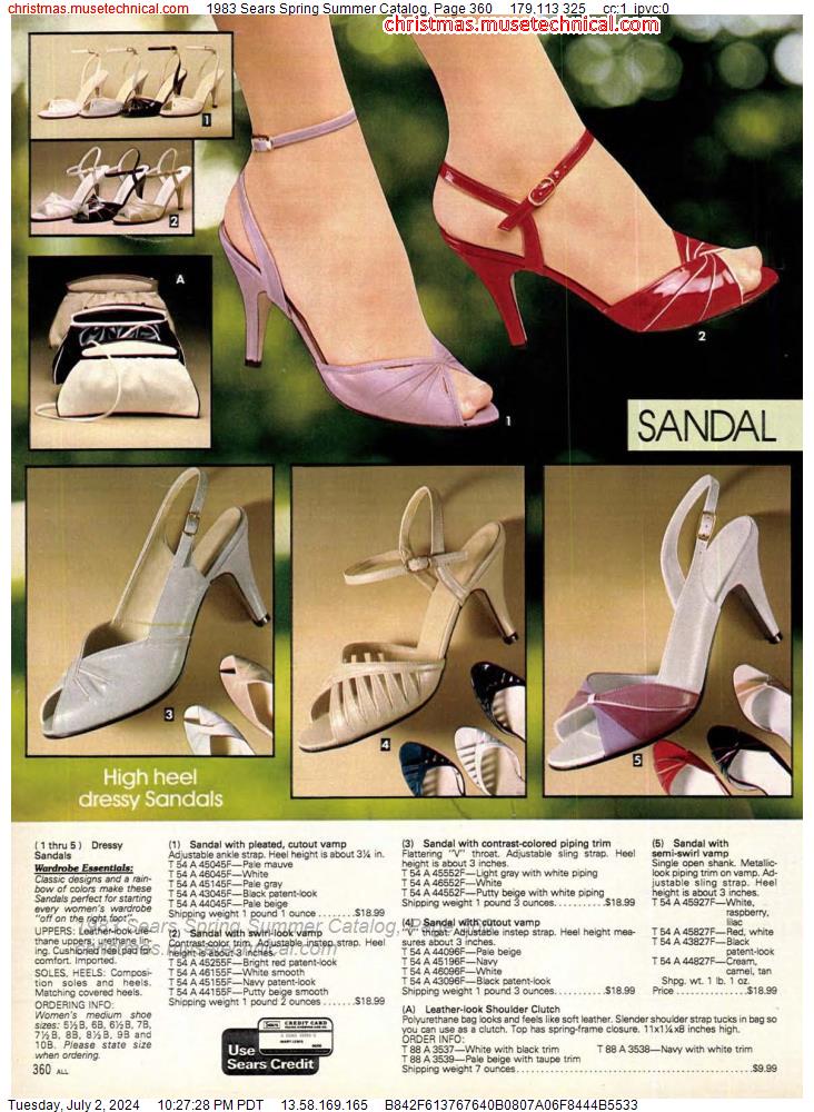 1983 Sears Spring Summer Catalog, Page 360