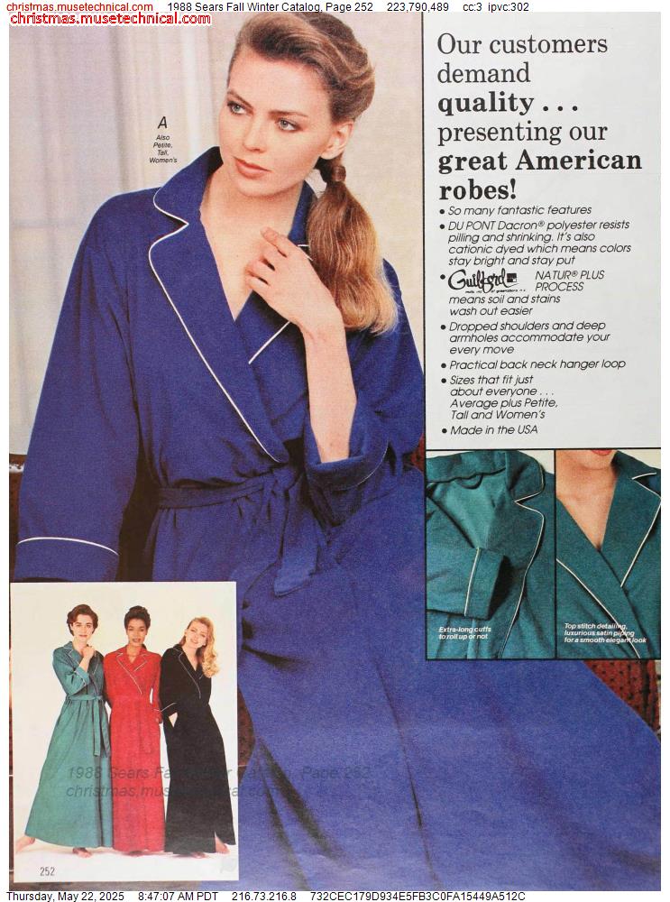 1988 Sears Fall Winter Catalog, Page 252