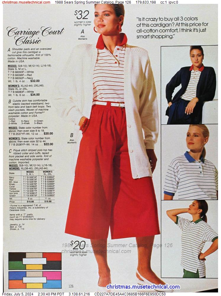 1988 Sears Spring Summer Catalog, Page 126