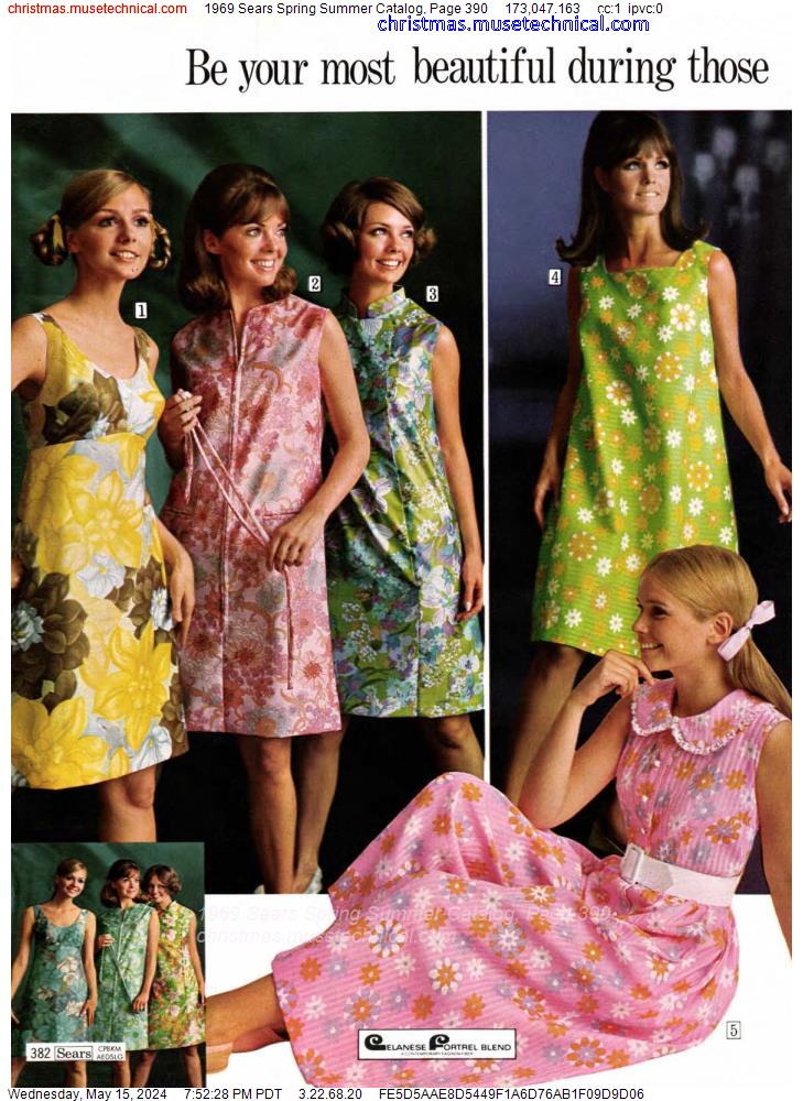 1969 Sears Spring Summer Catalog, Page 390
