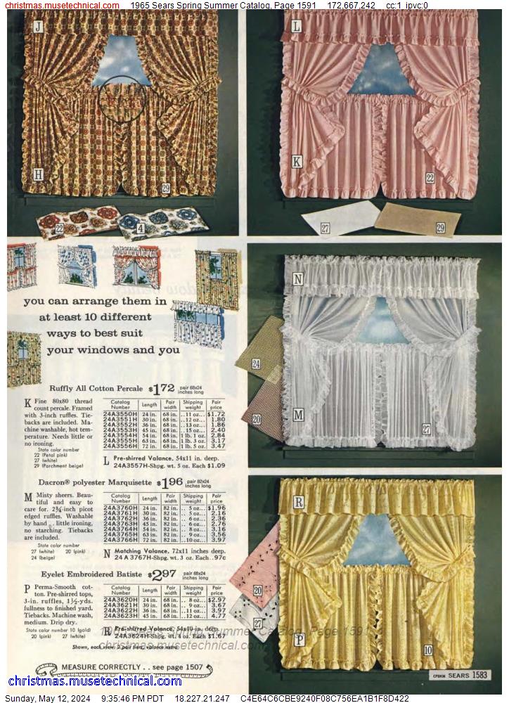 1965 Sears Spring Summer Catalog, Page 1591