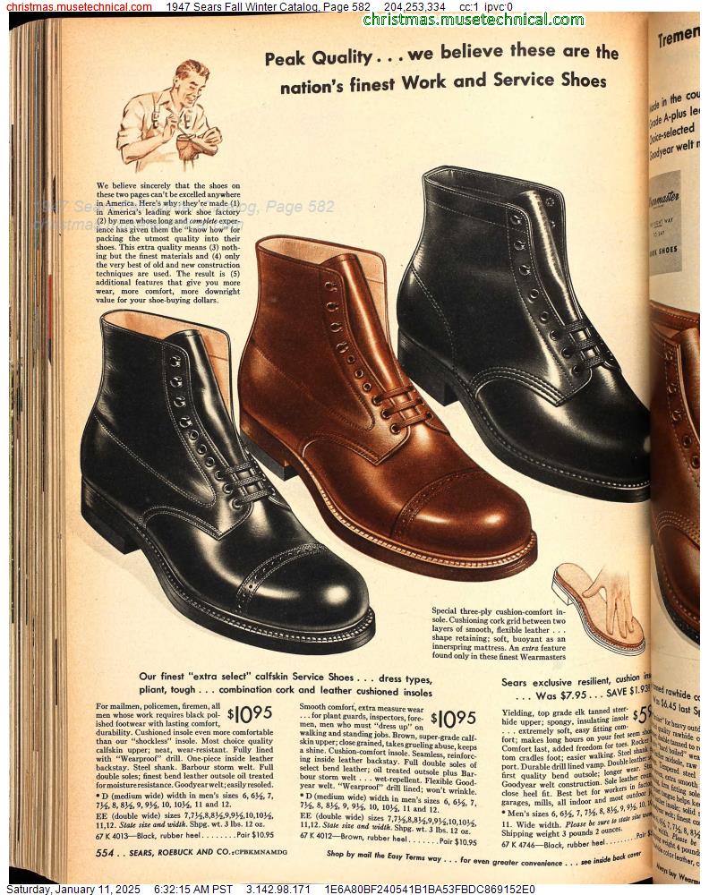 1947 Sears Fall Winter Catalog, Page 582