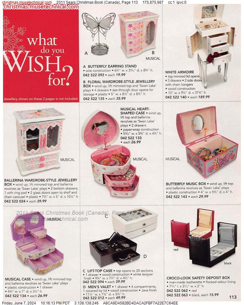 2011 Sears Christmas Book (Canada), Page 113