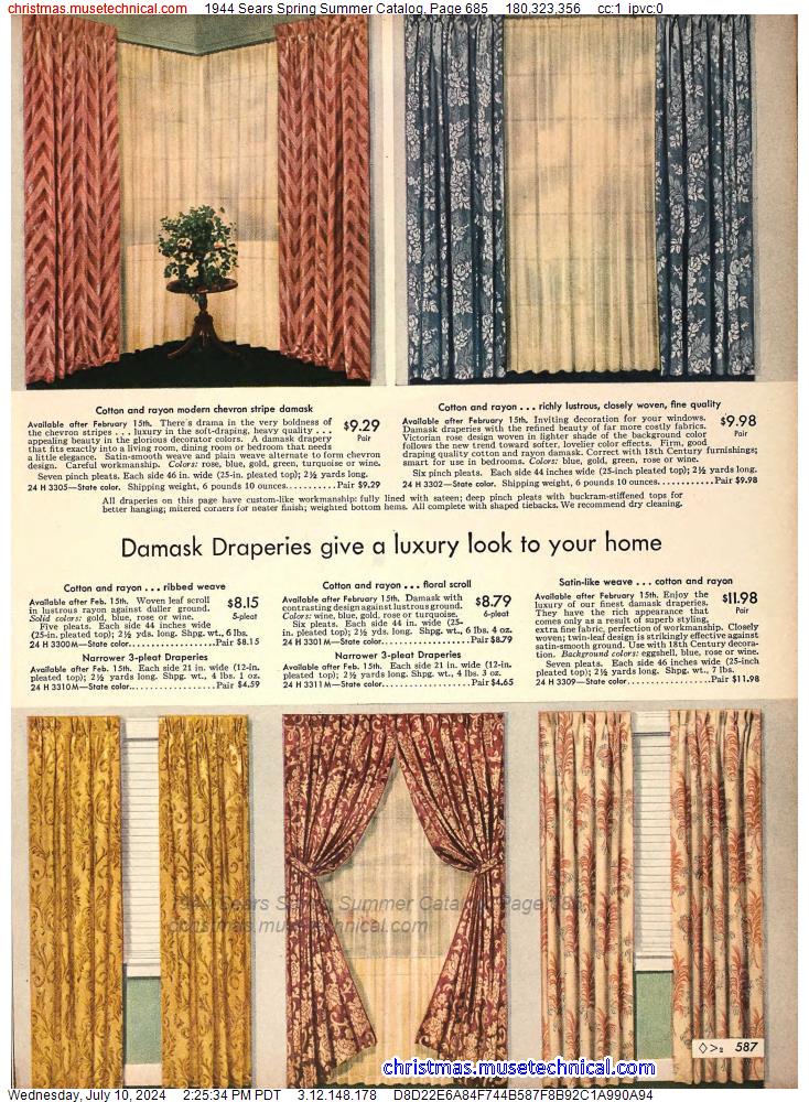 1944 Sears Spring Summer Catalog, Page 685