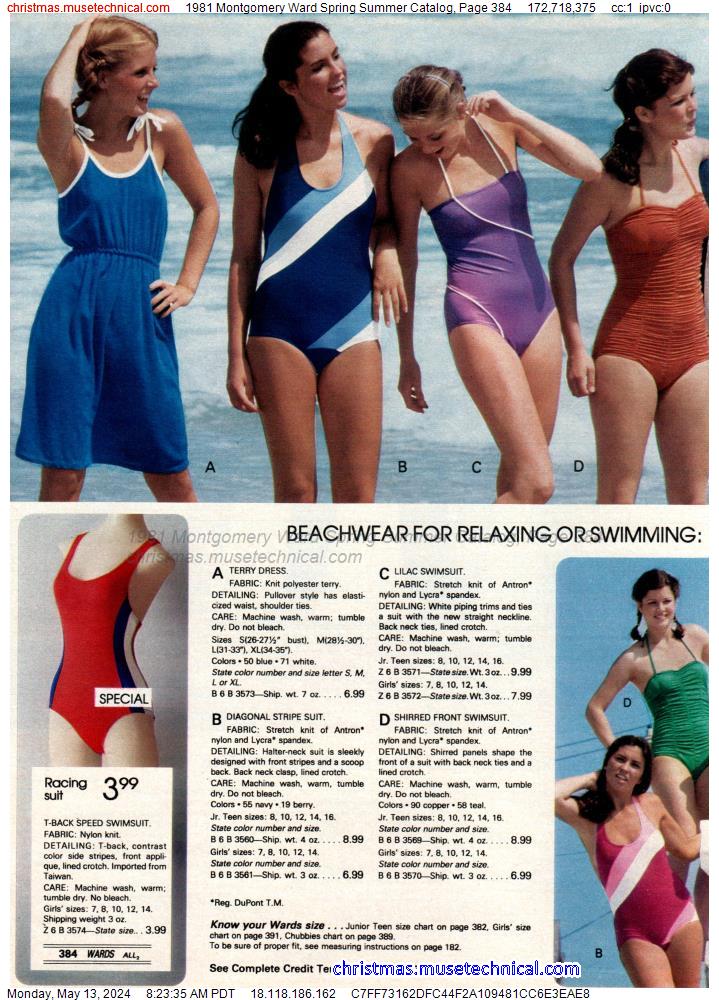 1981 Montgomery Ward Spring Summer Catalog, Page 384