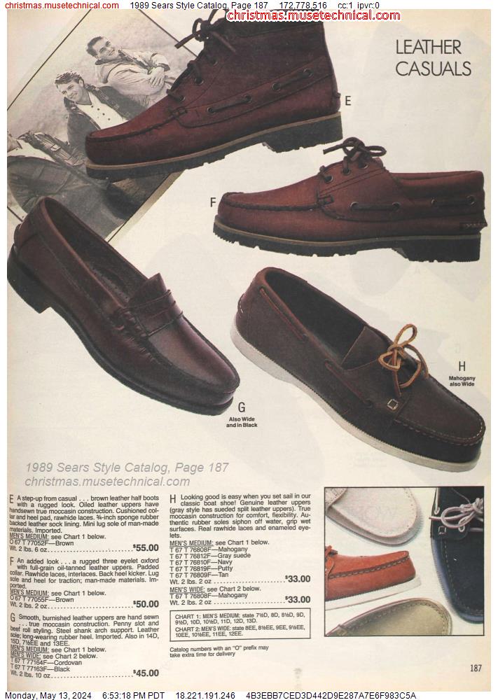 1989 Sears Style Catalog, Page 187