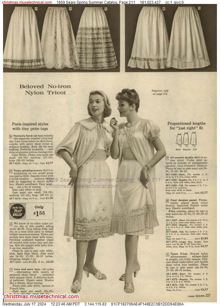 1959 Sears Spring Summer Catalog, Page 211