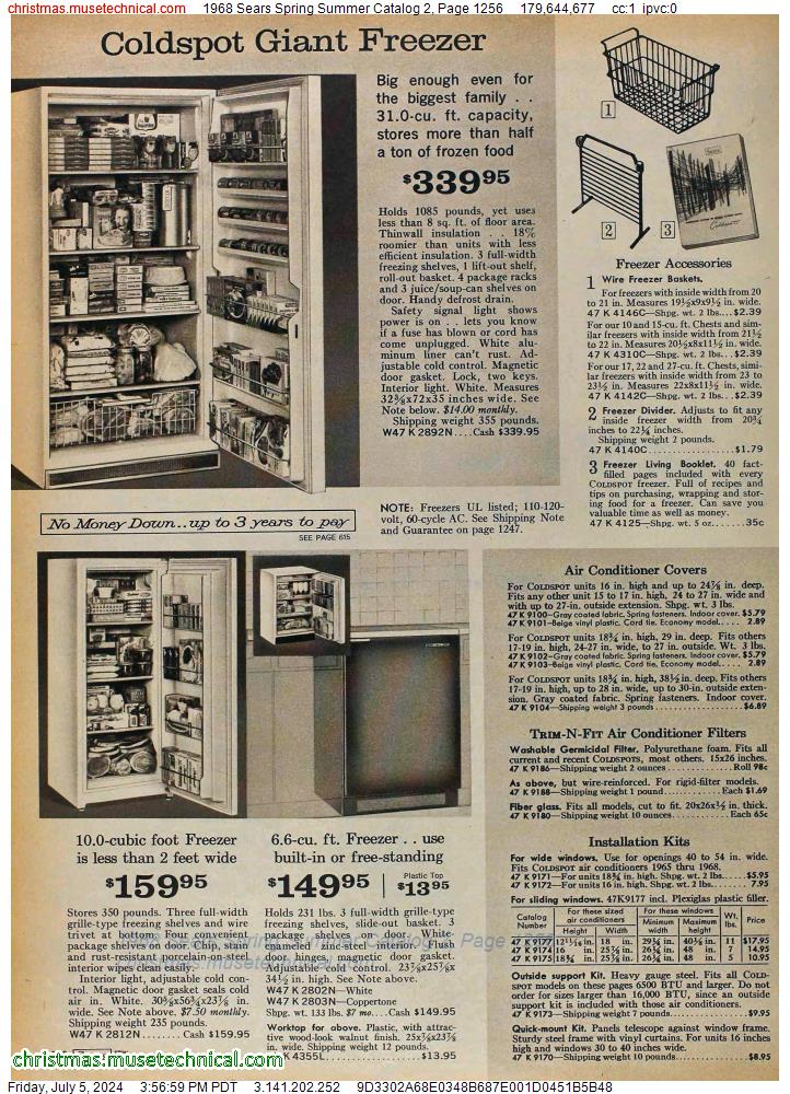 1968 Sears Spring Summer Catalog 2, Page 1256