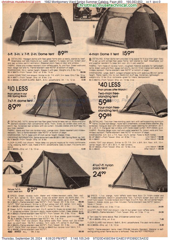 1982 Montgomery Ward Spring Summer Catalog, Page 460