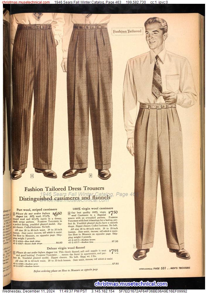 1946 Sears Fall Winter Catalog, Page 463