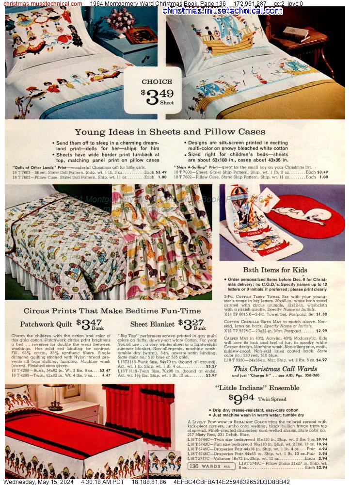 1964 Montgomery Ward Christmas Book, Page 136