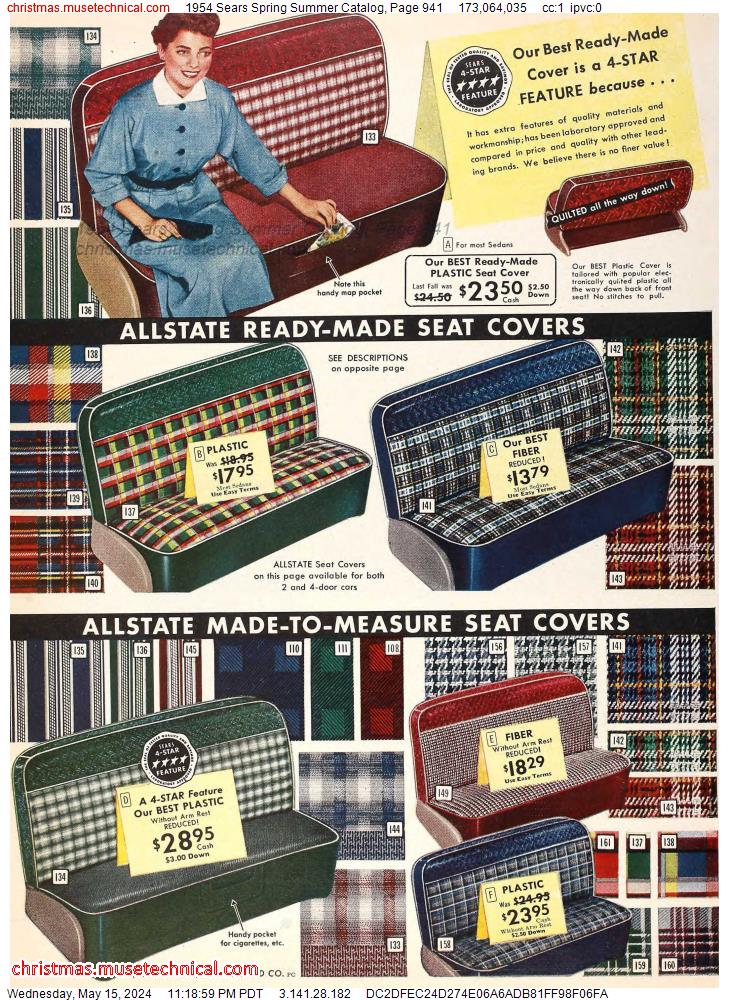 1954 Sears Spring Summer Catalog, Page 941