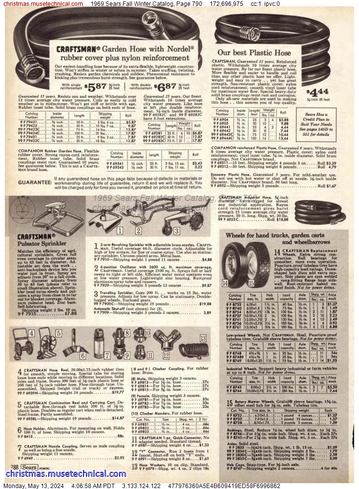 1969 Sears Fall Winter Catalog, Page 790