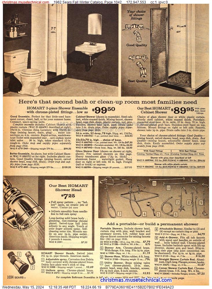 1962 Sears Fall Winter Catalog, Page 1042