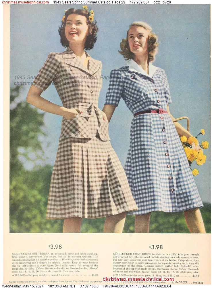 1943 Sears Spring Summer Catalog, Page 29