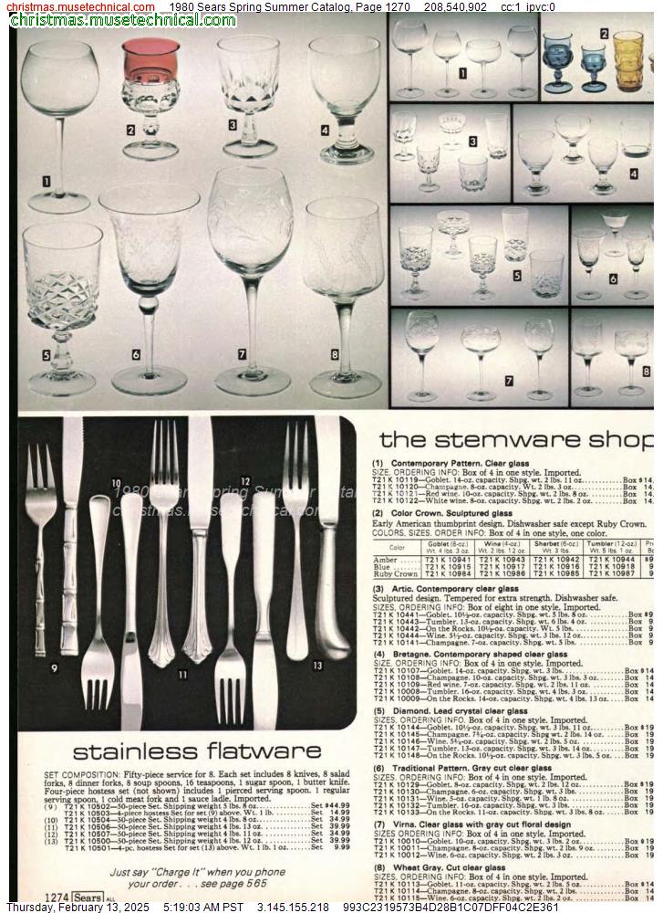 1980 Sears Spring Summer Catalog, Page 1270