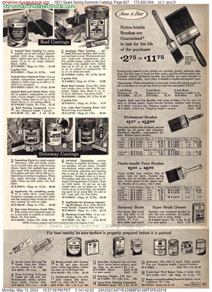 1971 Sears Spring Summer Catalog, Page 627