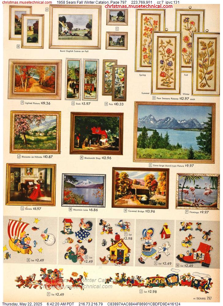 1958 Sears Fall Winter Catalog, Page 797