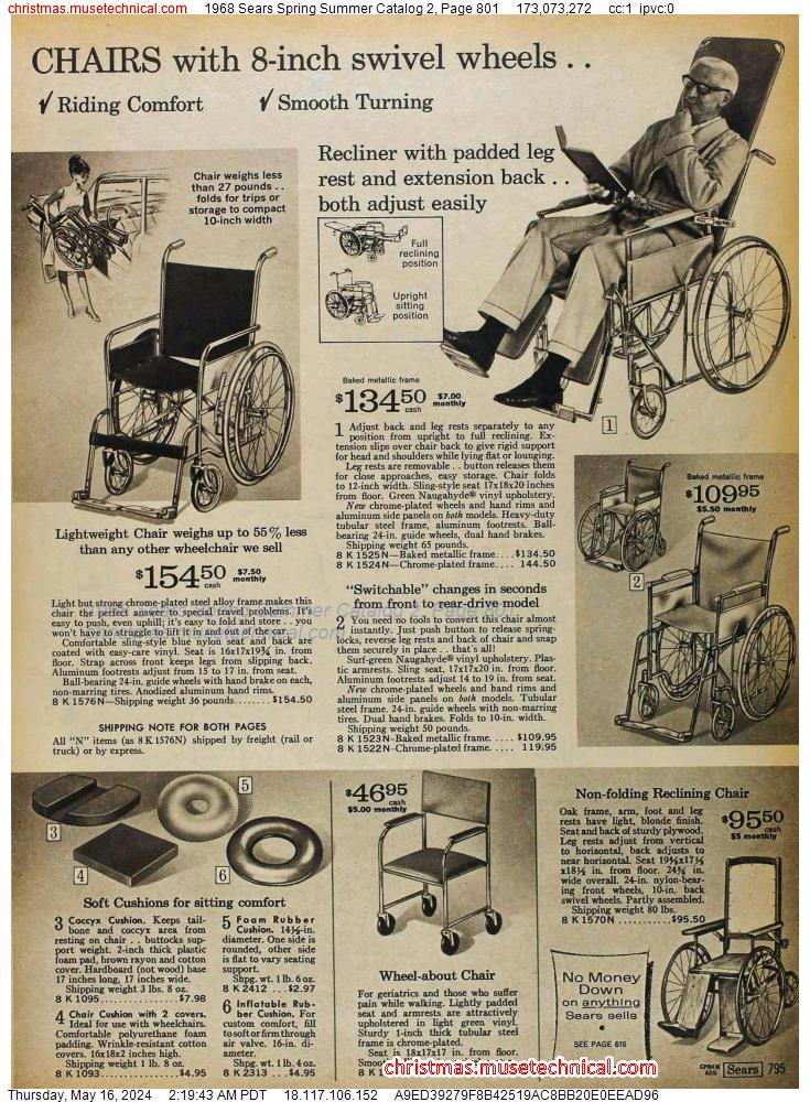 1968 Sears Spring Summer Catalog 2, Page 801