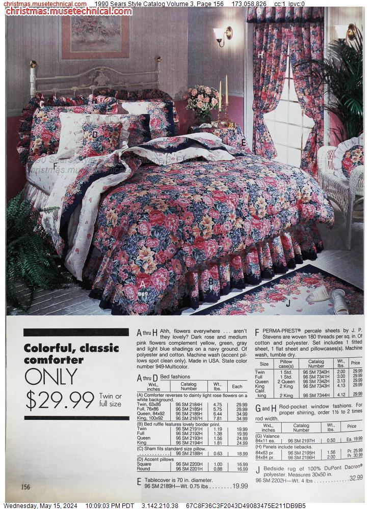 1990 Sears Style Catalog Volume 3, Page 156