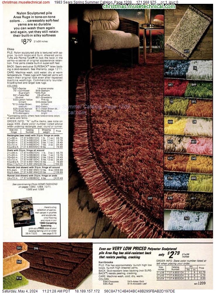 1983 Sears Spring Summer Catalog, Page 1209